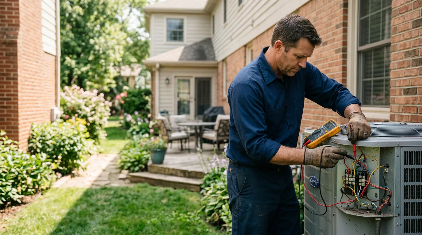 HVAC technician working near Cedarbluff, MS